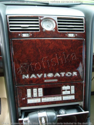 Декоративные накладки салона Lincoln Navigator 2005-2006 полный набор, без Sunroof