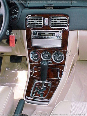 Декоративные накладки салона Subaru Forester 2007-2008 полный набор, Механическая коробка передач, авто AC